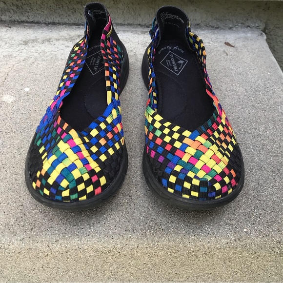 Rainbow Elastic Ballet Flats size 8.5 NWOT - Picture 2 of 8